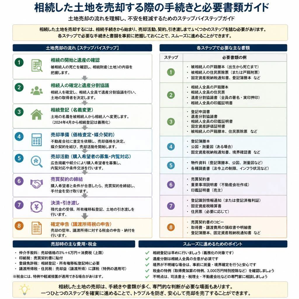 相続土地の売却手続き