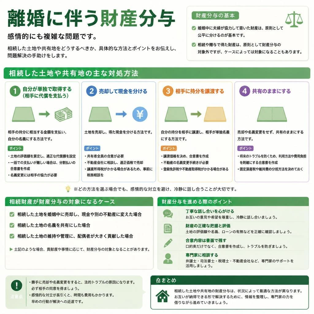 離婚後の財産分与：土地の分配をスムーズに進める方法