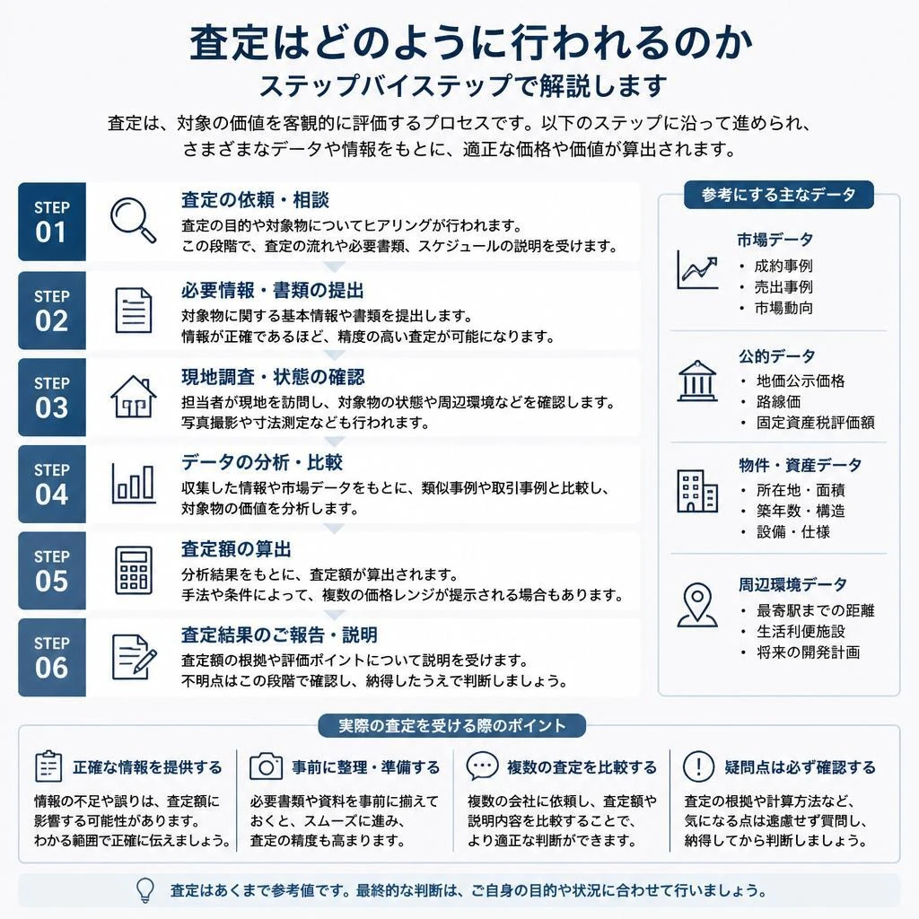 査定プロセスの流れ