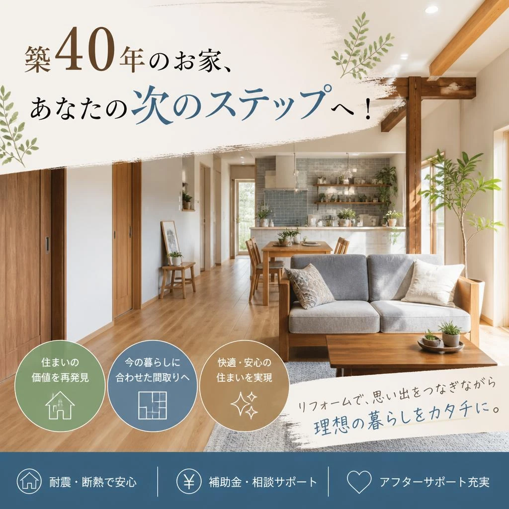 築40年のお家、あなたの次のステップへ！