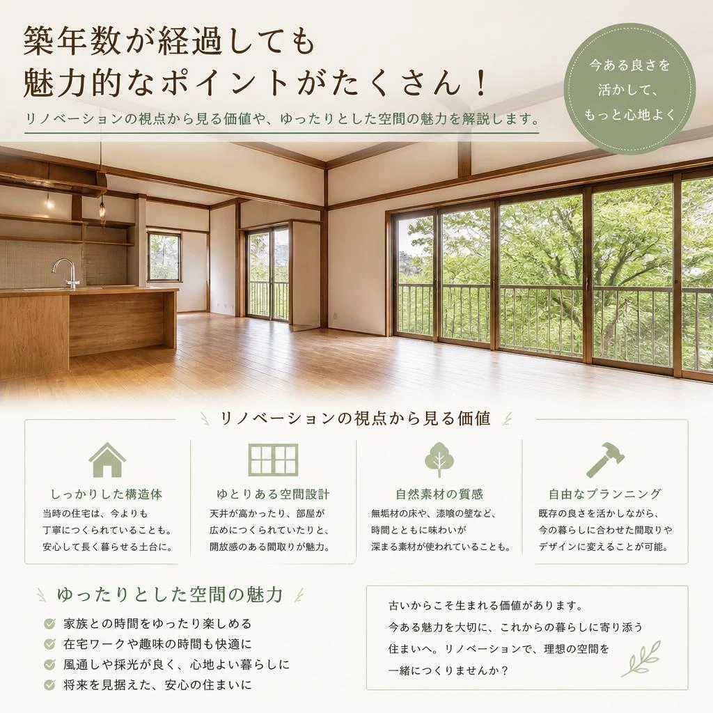 築40年の家の魅力とは？