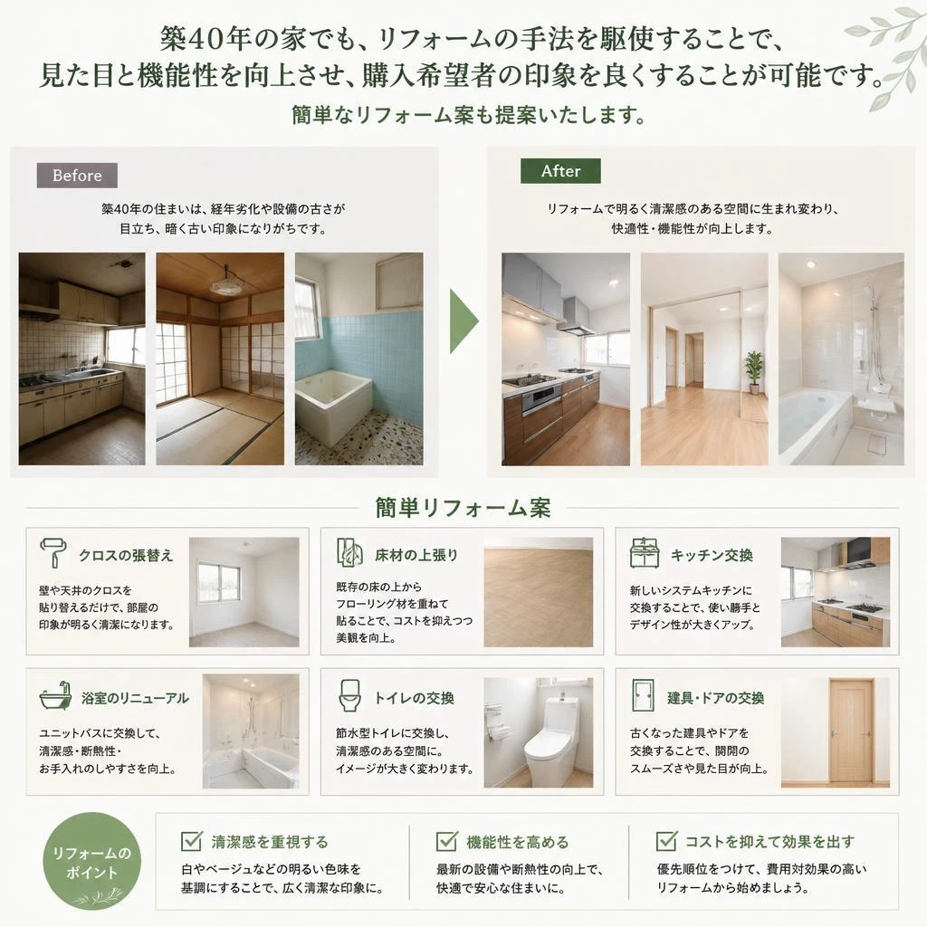 リフォームのアドバイスと価値向上
