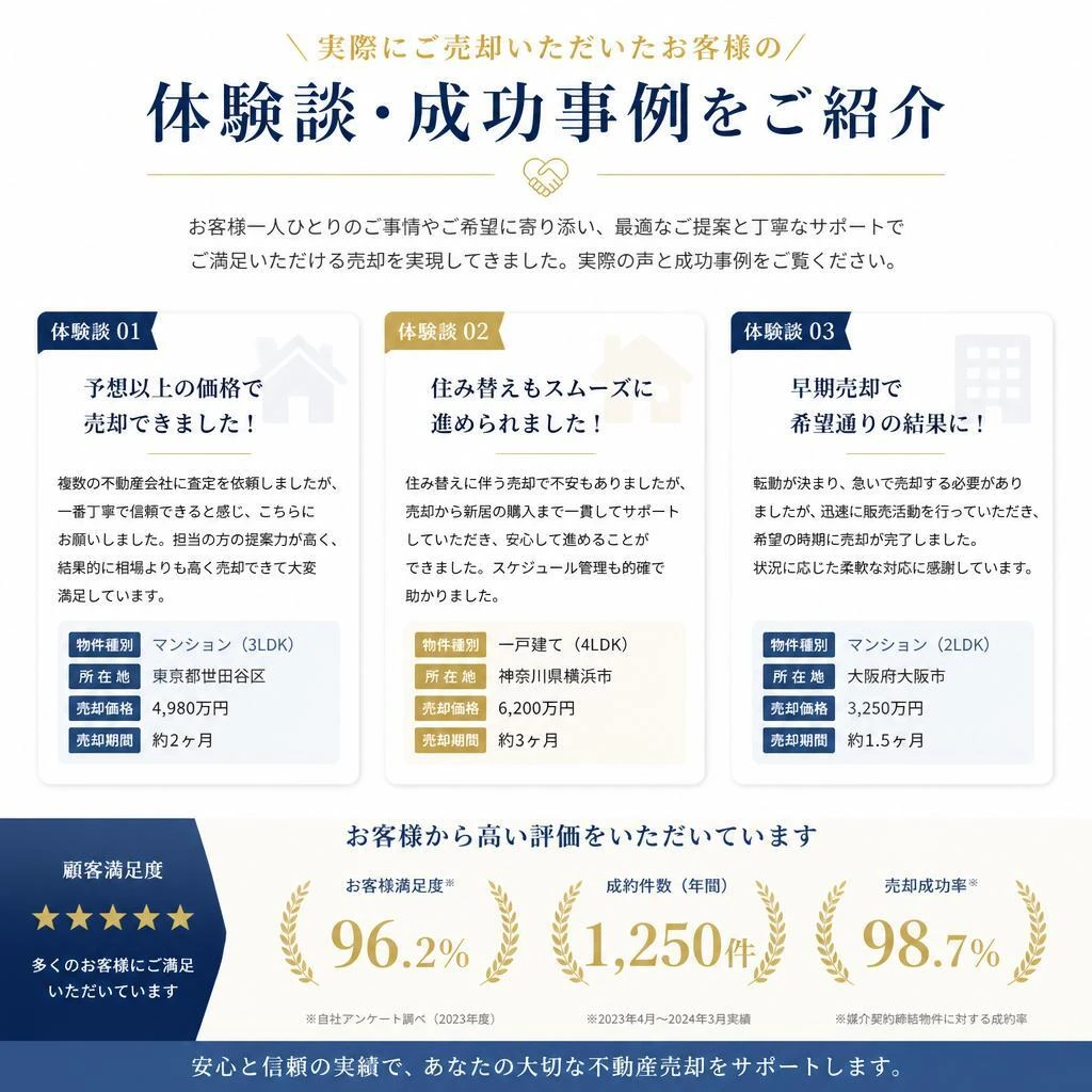 お客様の声 — 実績と信頼の証