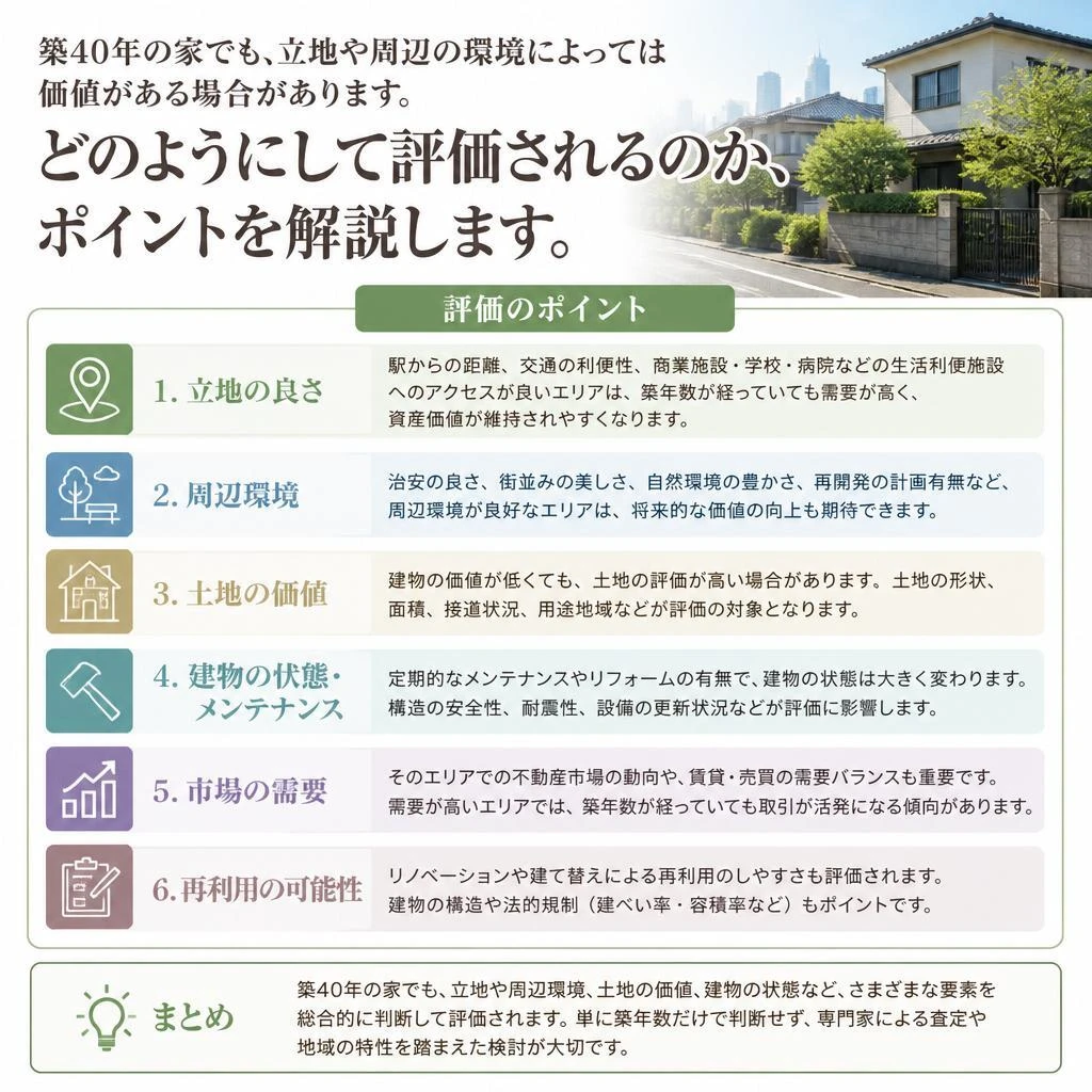 築40年の家の価値