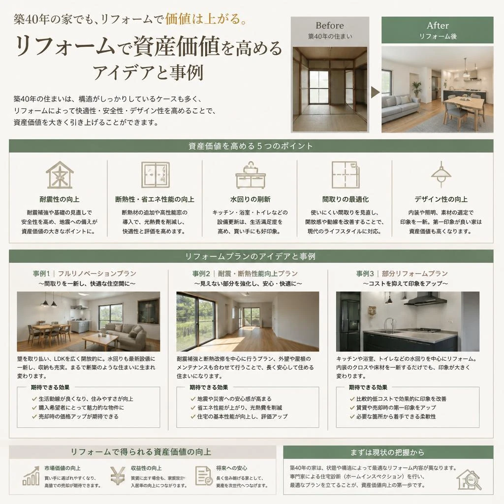 リフォームの可能性と価値向上