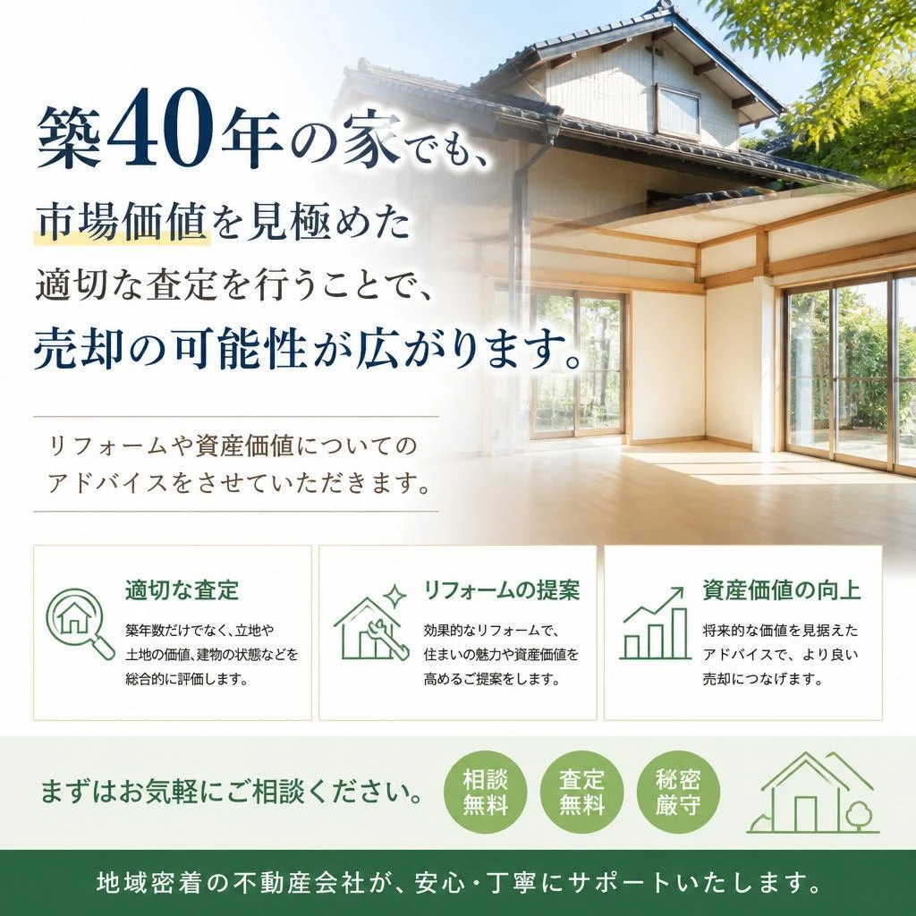築年数が古い物件でも売れる理由