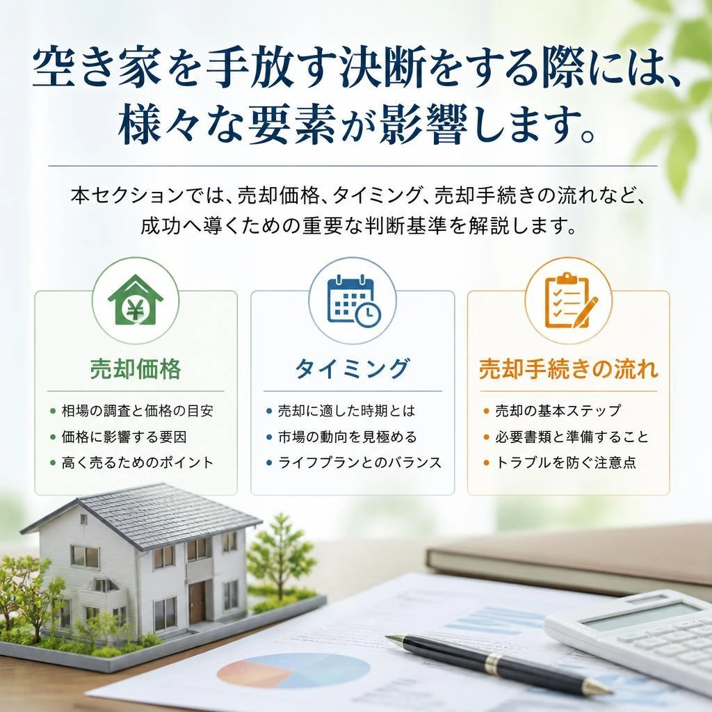 空き家売却を成功させるための判断基準