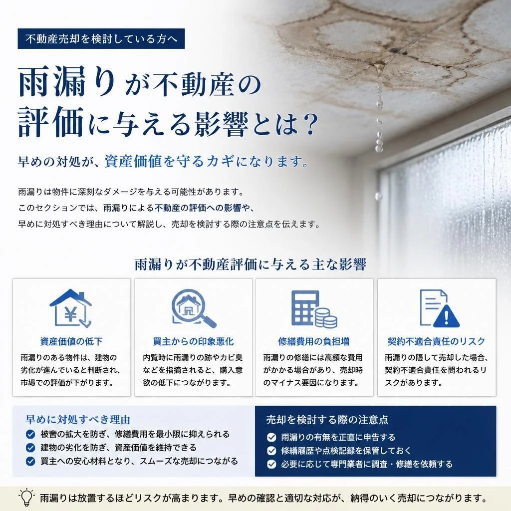 2. 雨漏りがもたらす影響