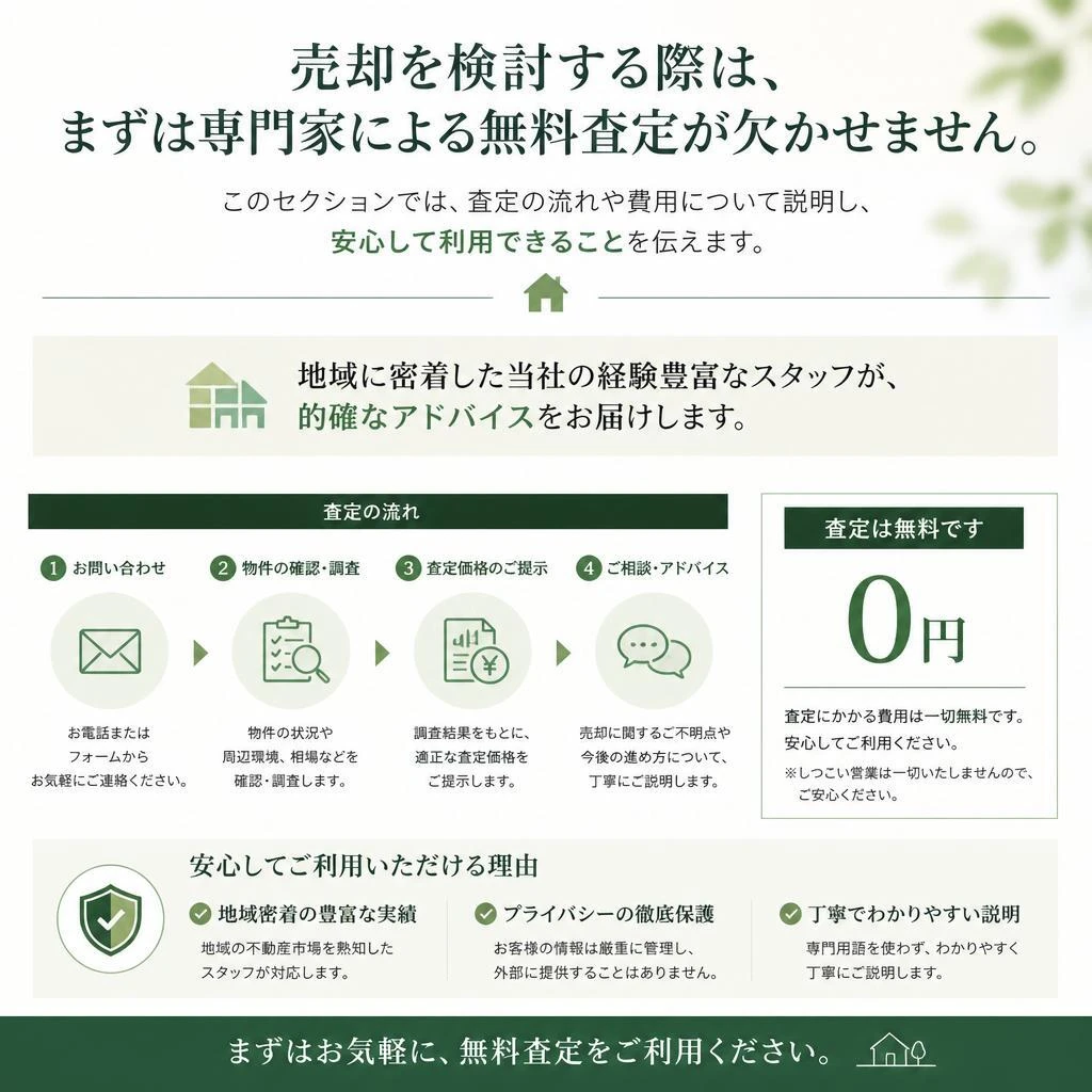 地元の専門家による無料査定