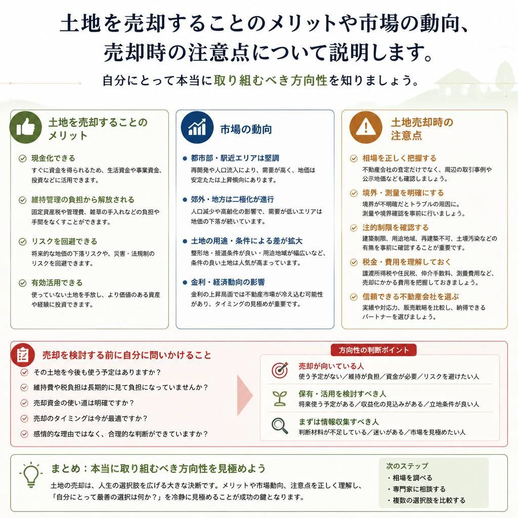 土地売却のメリットとデメリット