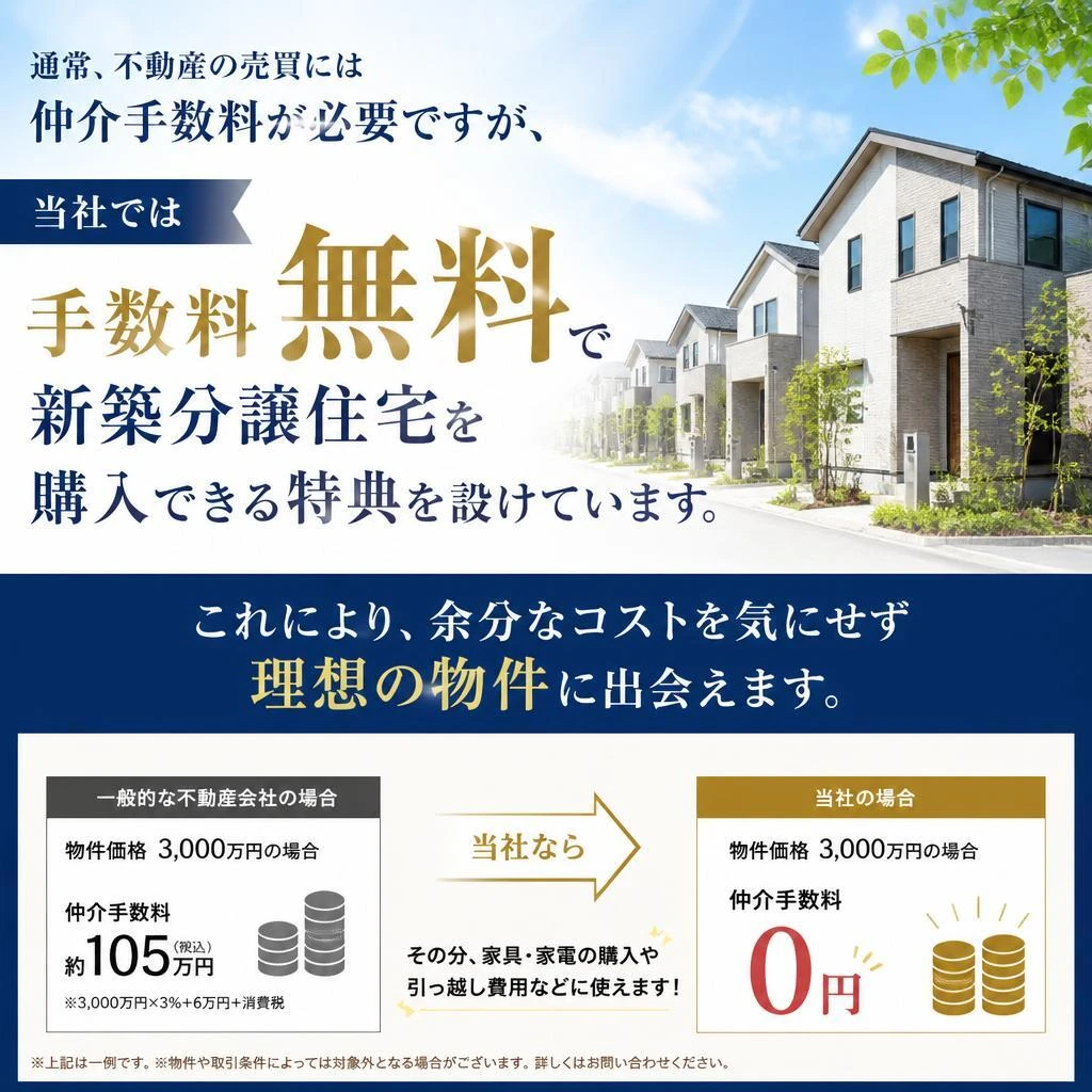 仲介手数料が無料の理由
