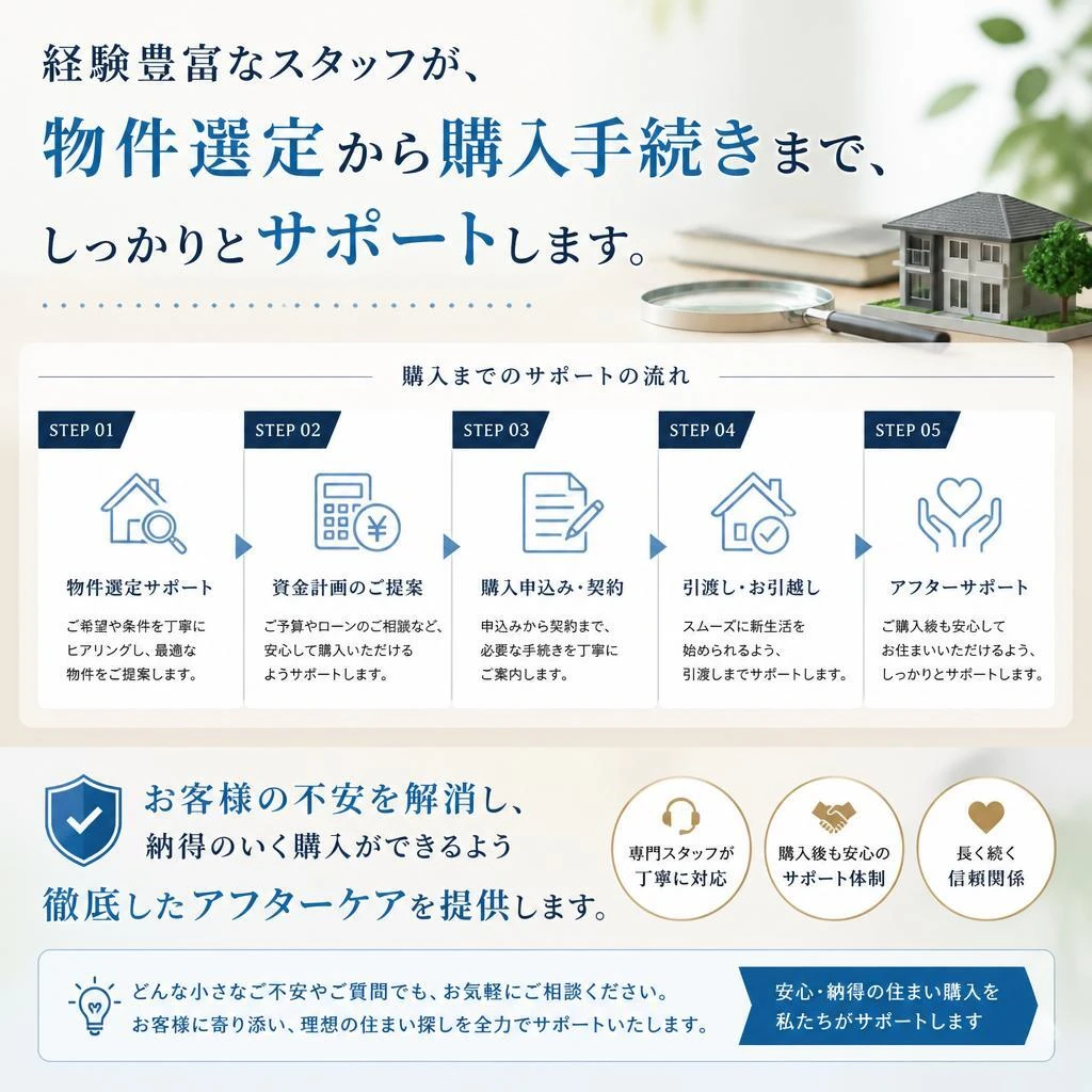 安心のサポート体制