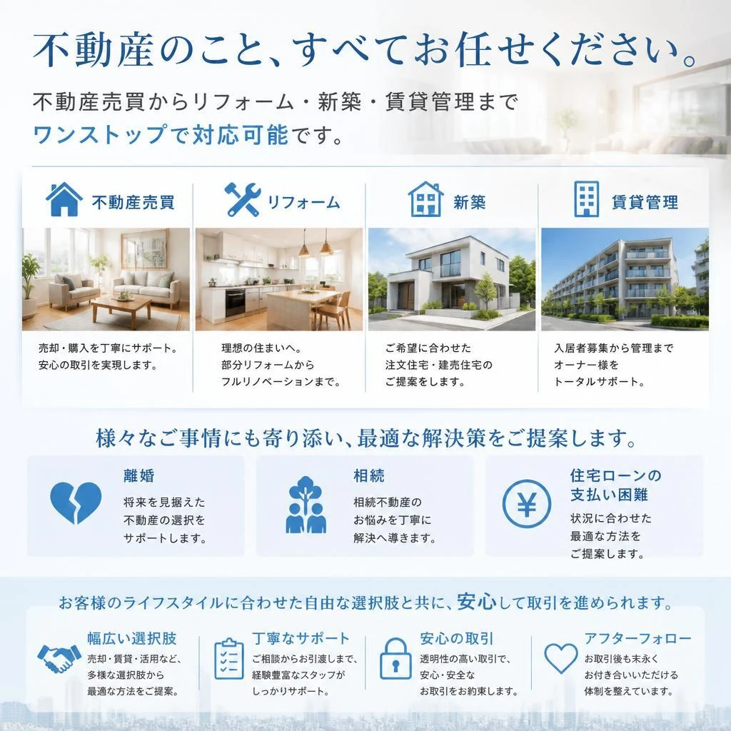 多様なニーズに応えるワンストップサービス