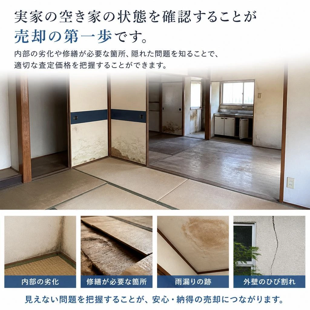 売却にあたっての空き家の状態確認