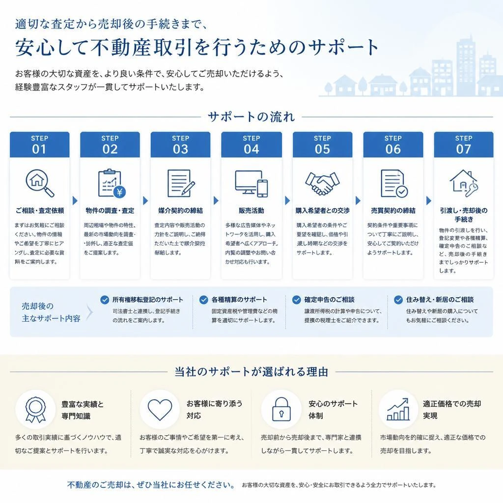 早期売却を成功させるためのサポート