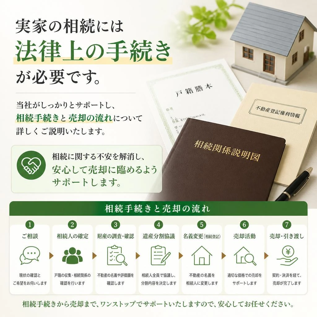 相続手続きと売却の流れ