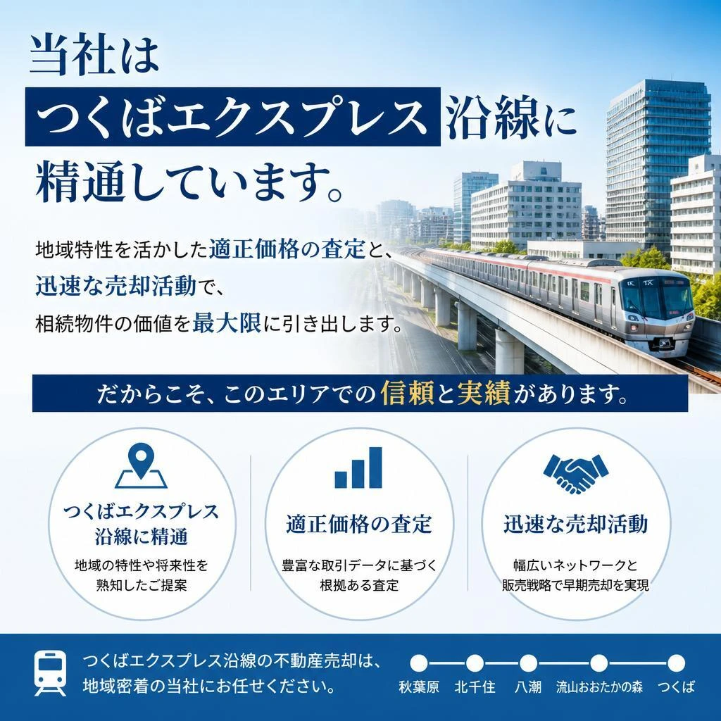 つくばエクスプレス沿線での強み