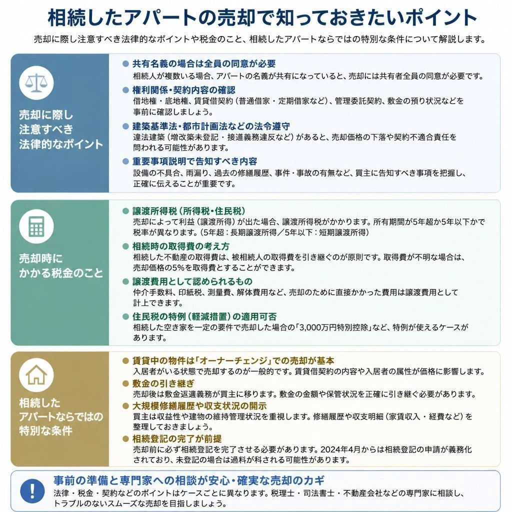 売却までに注意すべきポイント