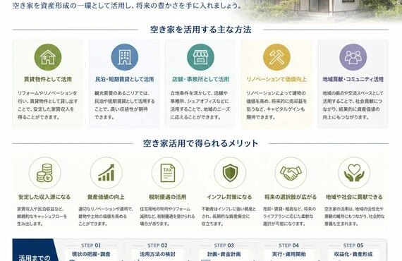 空き家から新たな価値を生み出しましょう！