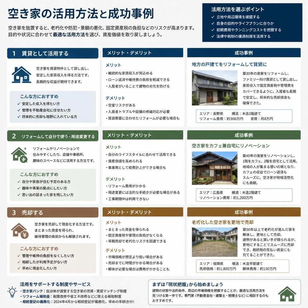 4. 空き家の有効活用方法