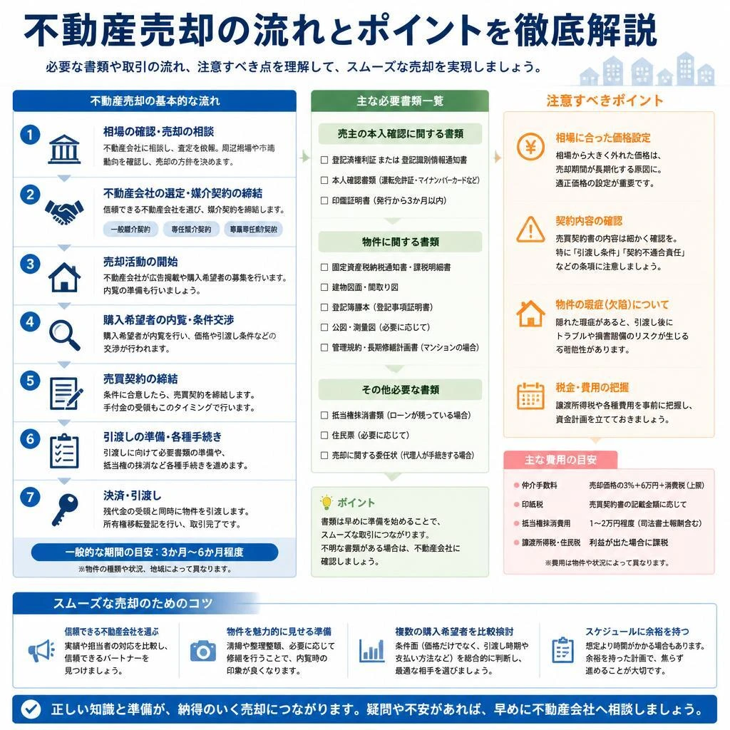売却手続きの流れとは？