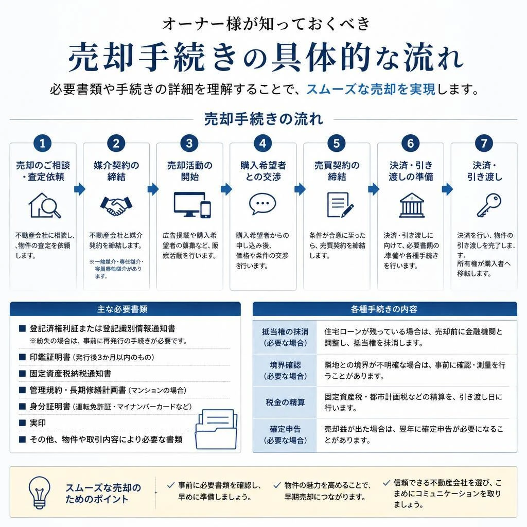 売却手続きの流れ